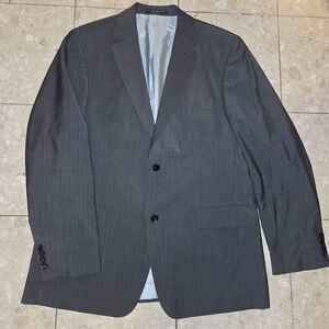Hugo Boss - Men's Gray Pinstripe Blazer -42R
